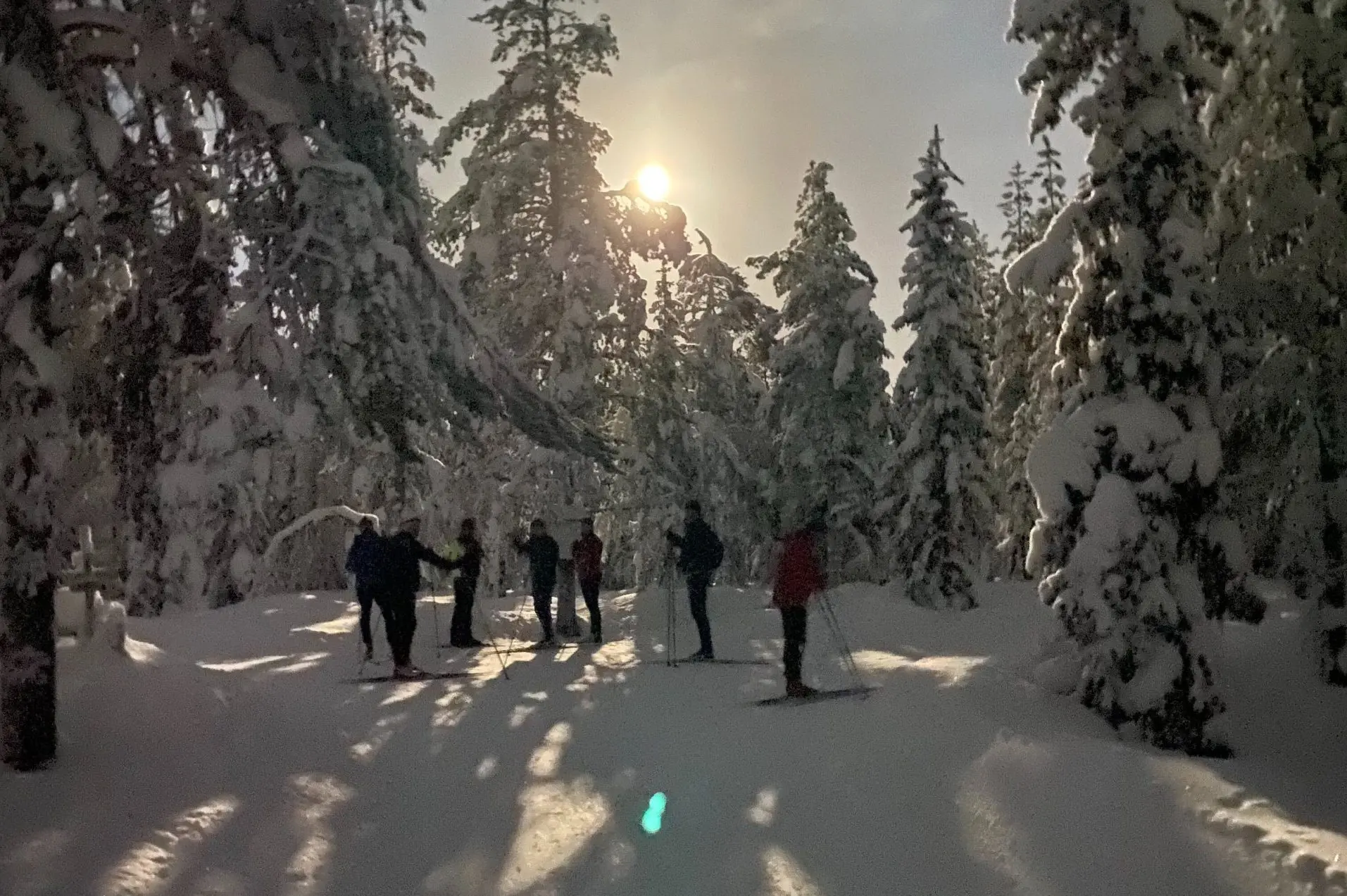 Bilde av oss på skitur